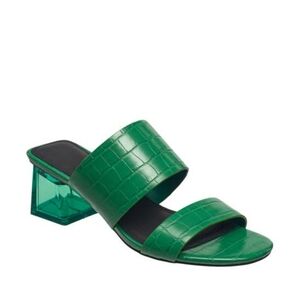 French Connection Emerald Croc Sandals